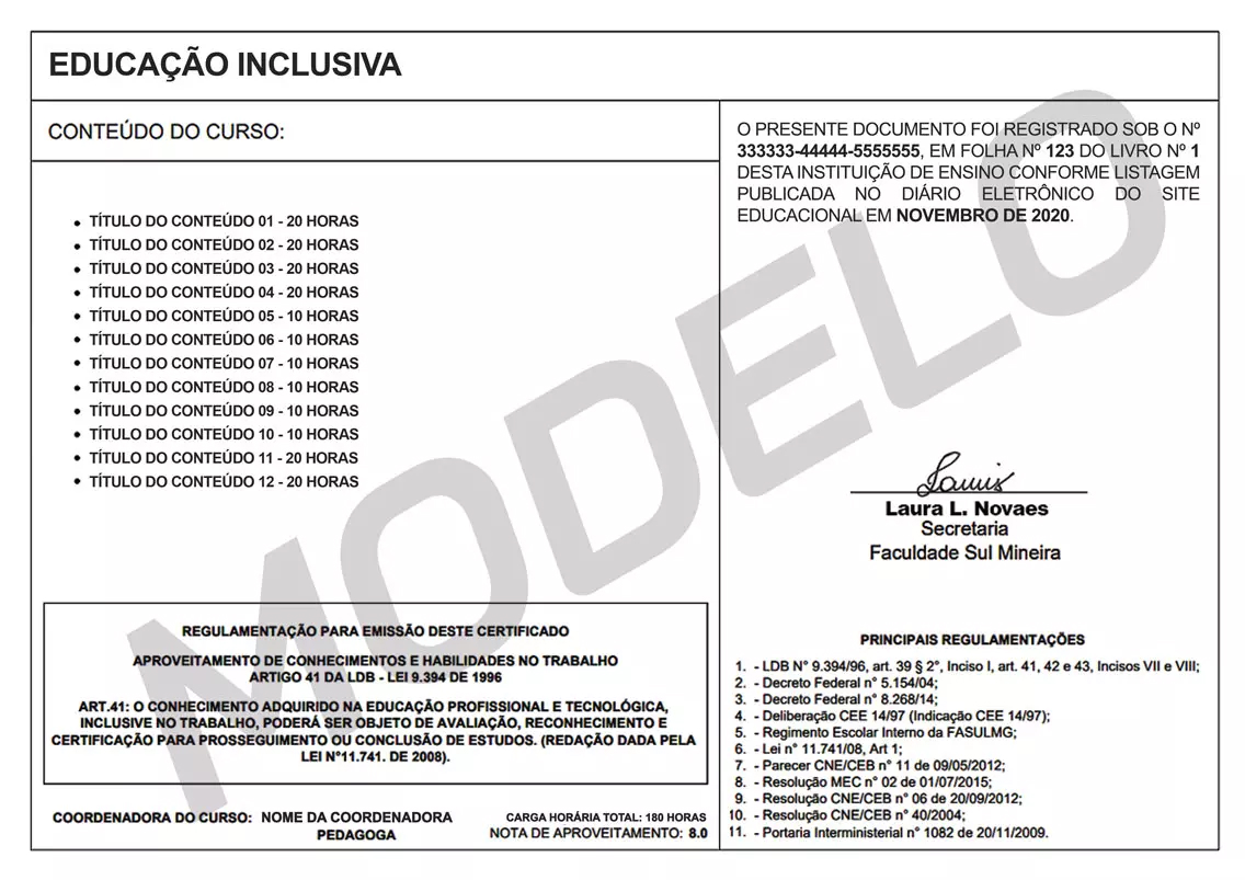 Cursos Grátis Certificados - Certificado FASUL Educacional